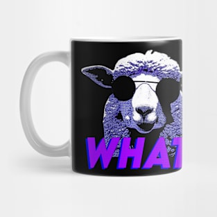 What? Funny Goat // Retro Comic Style Mug